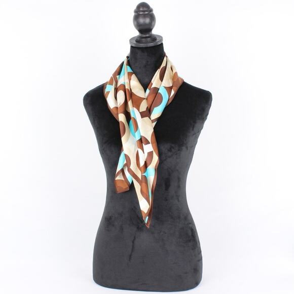 Coach C Logo Vintage Silk Scarf - Picture 3 of 6